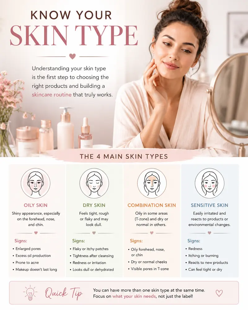 How to identify your skin type before creating a skincare routine